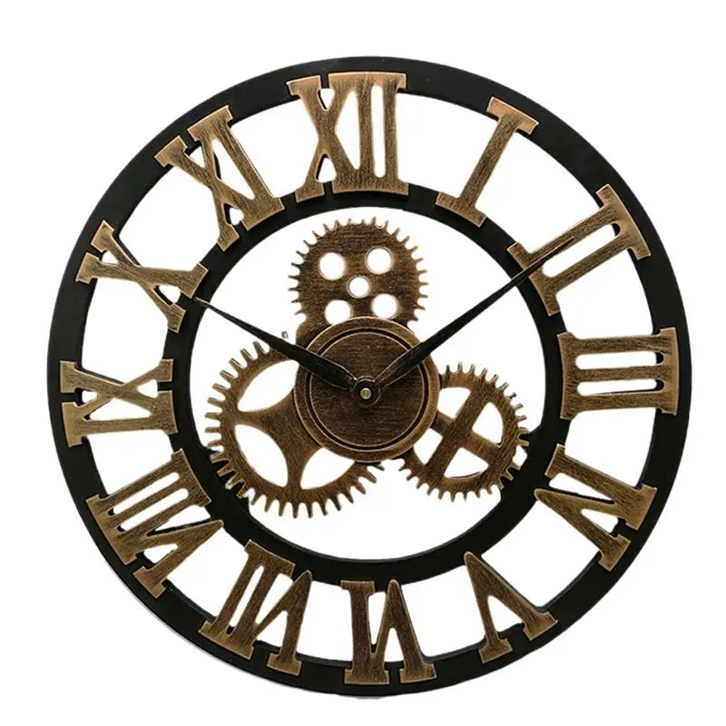 Creative Retro Wall Clock Fashion Wall Clock Decorative Gear Wall Clock Living Room Wall Clock