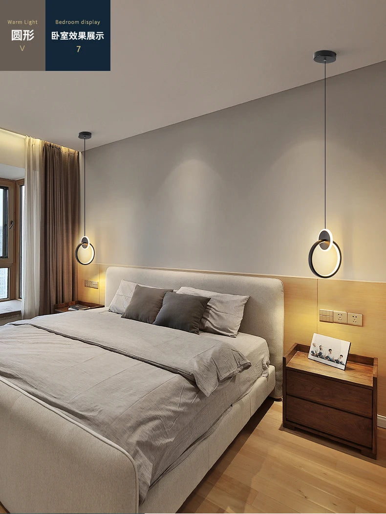 Room Decor Ring Lustres Lamparas Colgantes Para Techo
