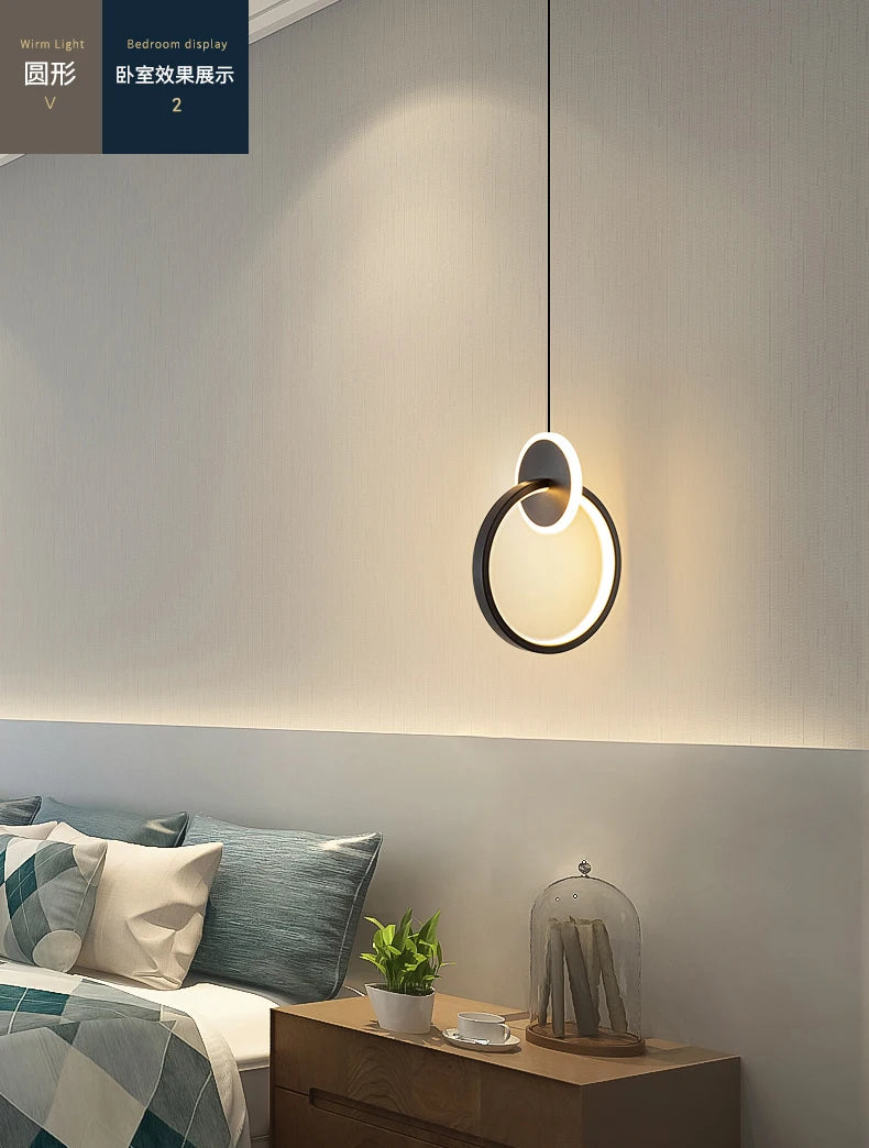 Room Decor Ring Lustres Lamparas Colgantes Para Techo