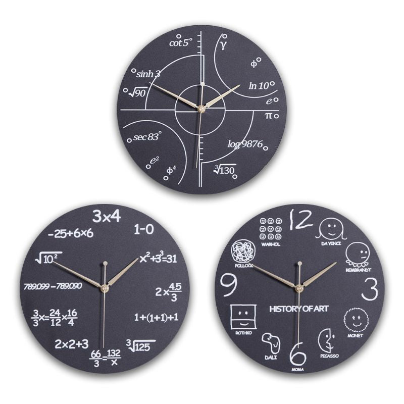Math Clock Unique Wall Clock Modern Design Novelty Maths