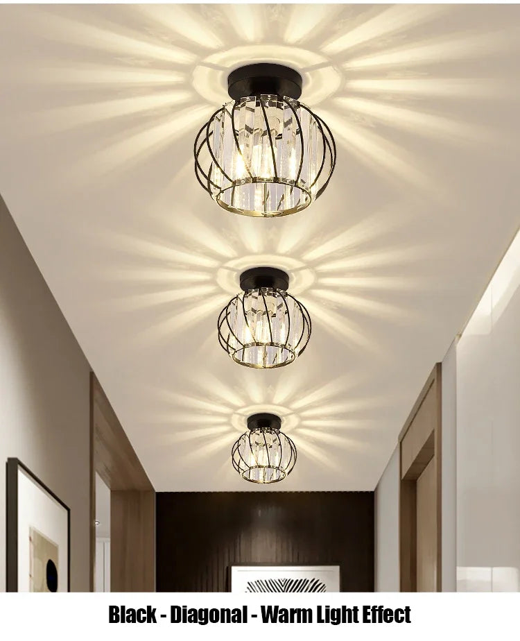 Novelty Design Glass Aisle Ceiling Light Fixtures for