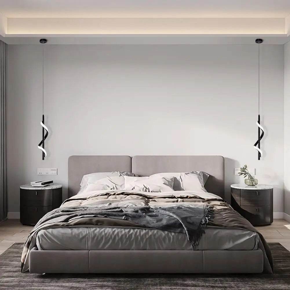 Nordic Spiral Chandelier Minimalist Modern Atmosphere