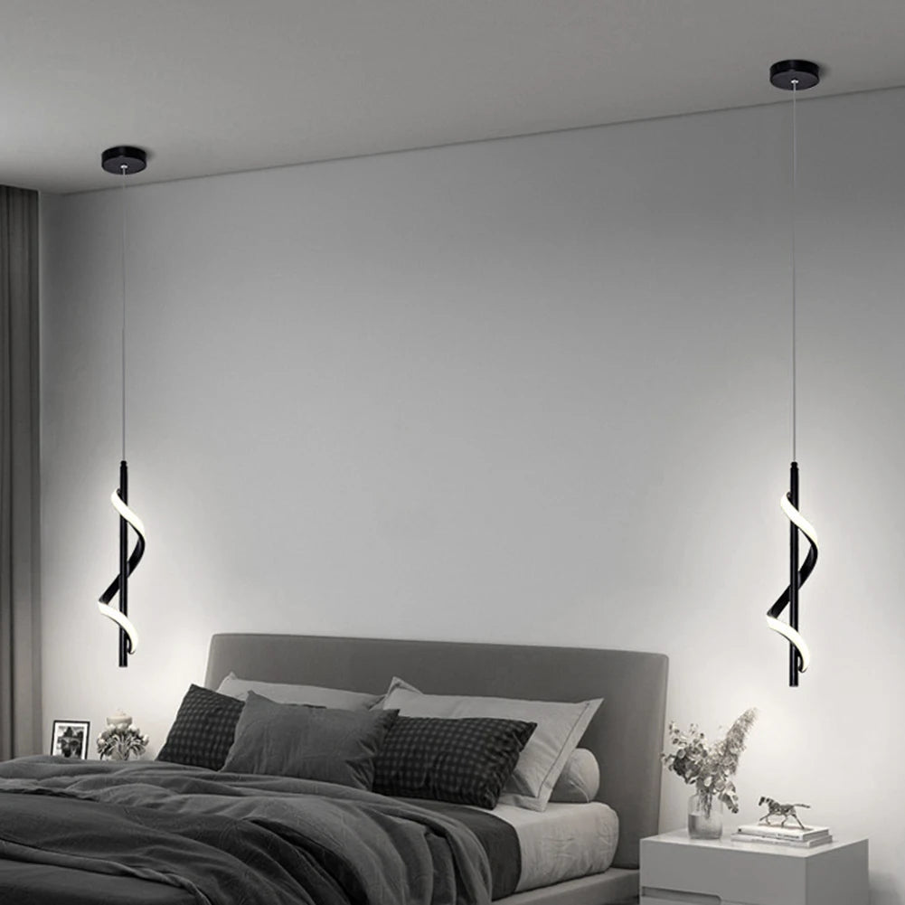 Nordic Spiral Chandelier Minimalist Modern Atmosphere