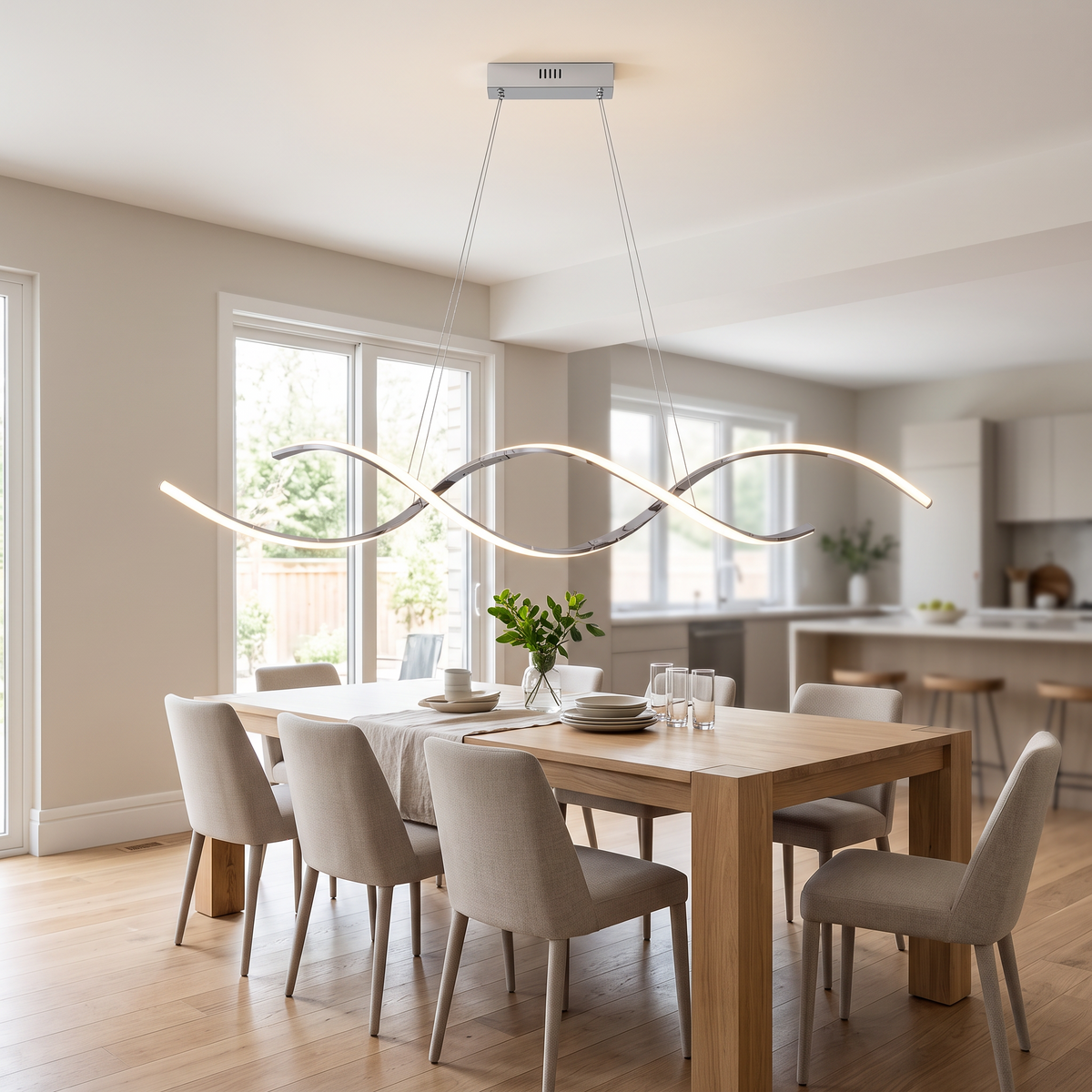 Modern Chandelier Lights Simple Dining Room Lights Kitchen in a modern home