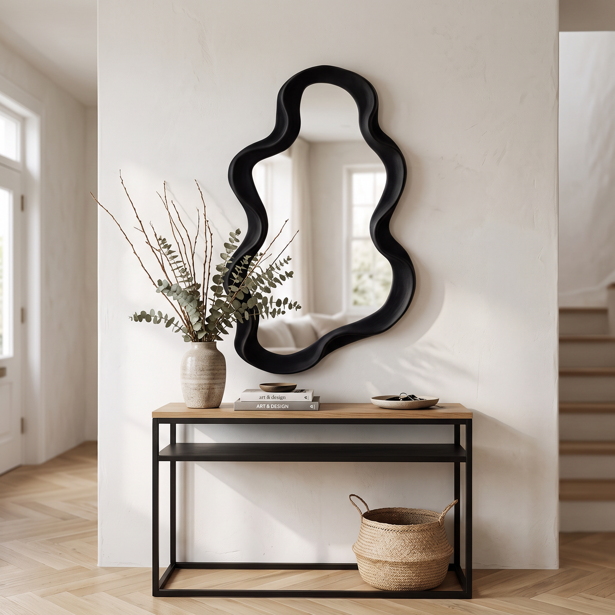Irregular Decorative Mirrors Full Body Wall Mirror for Home in a modern home