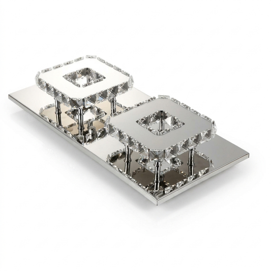 Crystal Flush Mount Light on a white background