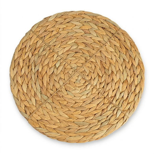 Woven Straw Placemat on a white background
