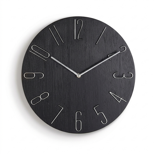 Minimal Quartz Wall Clock on a white background