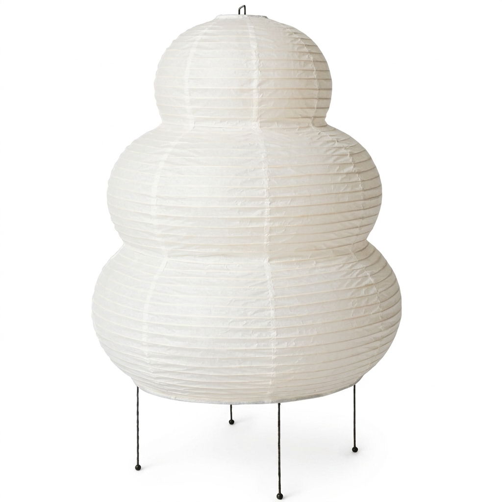 Rice Paper Lantern Lamp on a white background