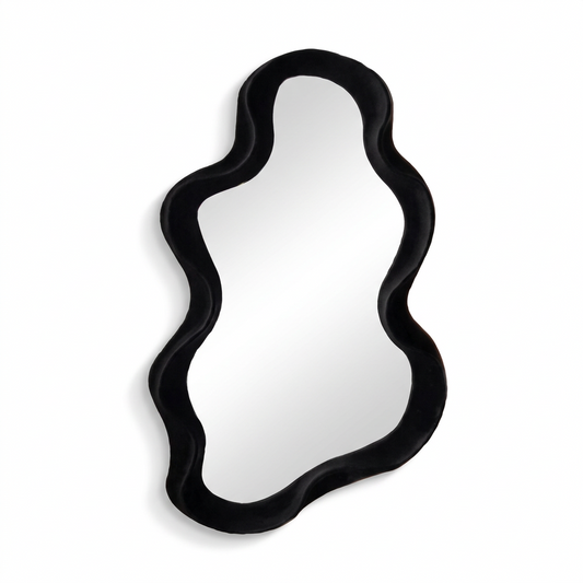 Wavy Cloud Mirror on a white background