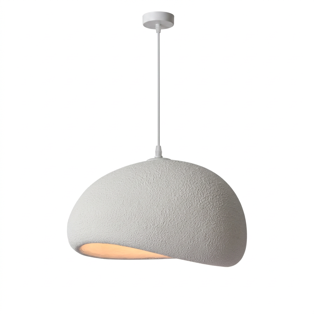 Sculptural Wabi-Sabi Pendant on a white background