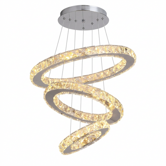 Crystal Ring Chandelier on a white background