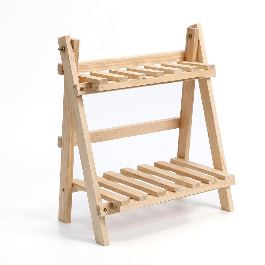 Wooden Ladder Desk Organizer on a white background