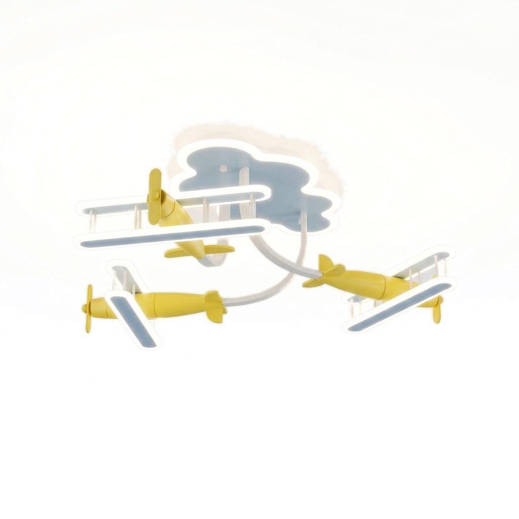 Biplane Ceiling Light on a white background