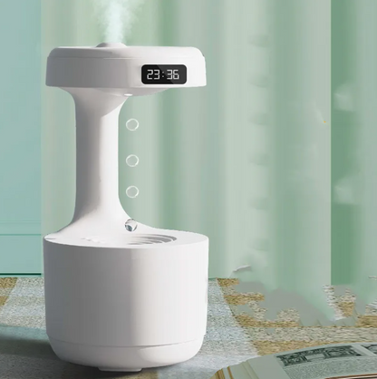 Anti-Gravity Humidifier/ Aroma Diffuser With Clock Water Drops
