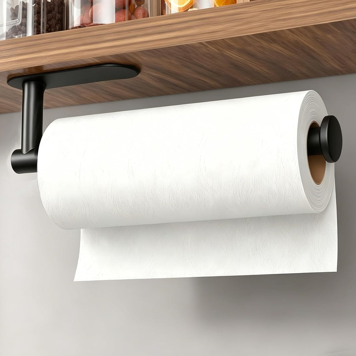 Paper Towel Holder under Cabinet Wall Mount for Kitchen Paper Towel