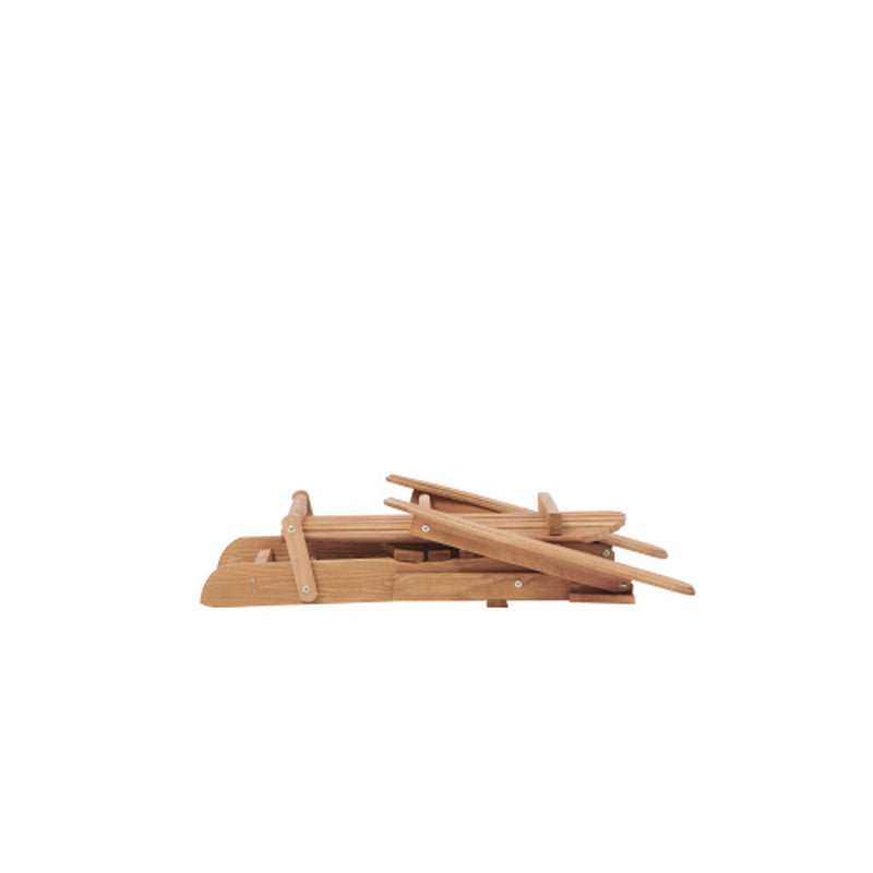 Wooden Outdoor Folding Adirondack Chair 2 Piece Set of Wooden Lounge Patio Chairs