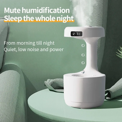 Anti-Gravity Humidifier/ Aroma Diffuser With Clock Water Drops