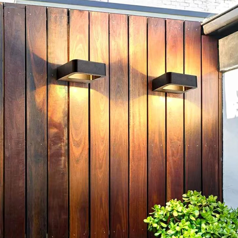 LED Outdoor Lighting IP65 Waterproof Alumunim Wall Lamp Garden Villa Porch Sconce Lightings Black Color 96-260V Sconce Luminaire