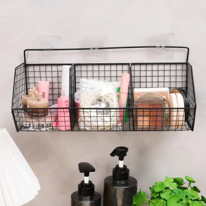 Kitchen Wall Mounted Storage Rack Vegetables Fruits Holder
