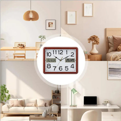 Wall Clock Retro Wall Clock with Silent Movement 28Cm