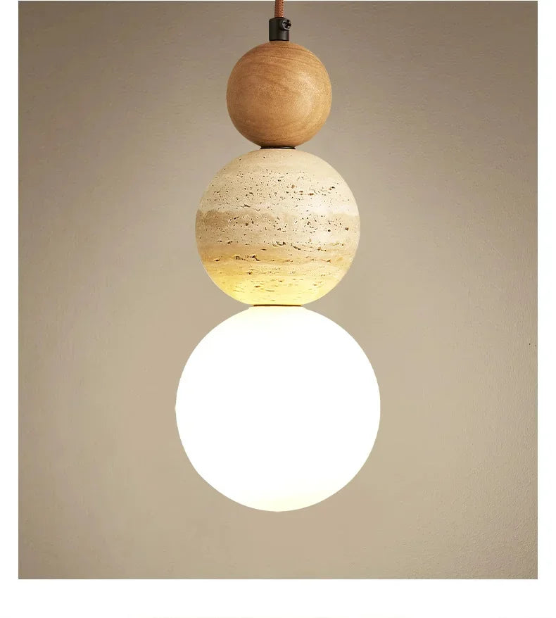 Cream Style Pendant Lamp Bedroom Bedside Led Chandelier