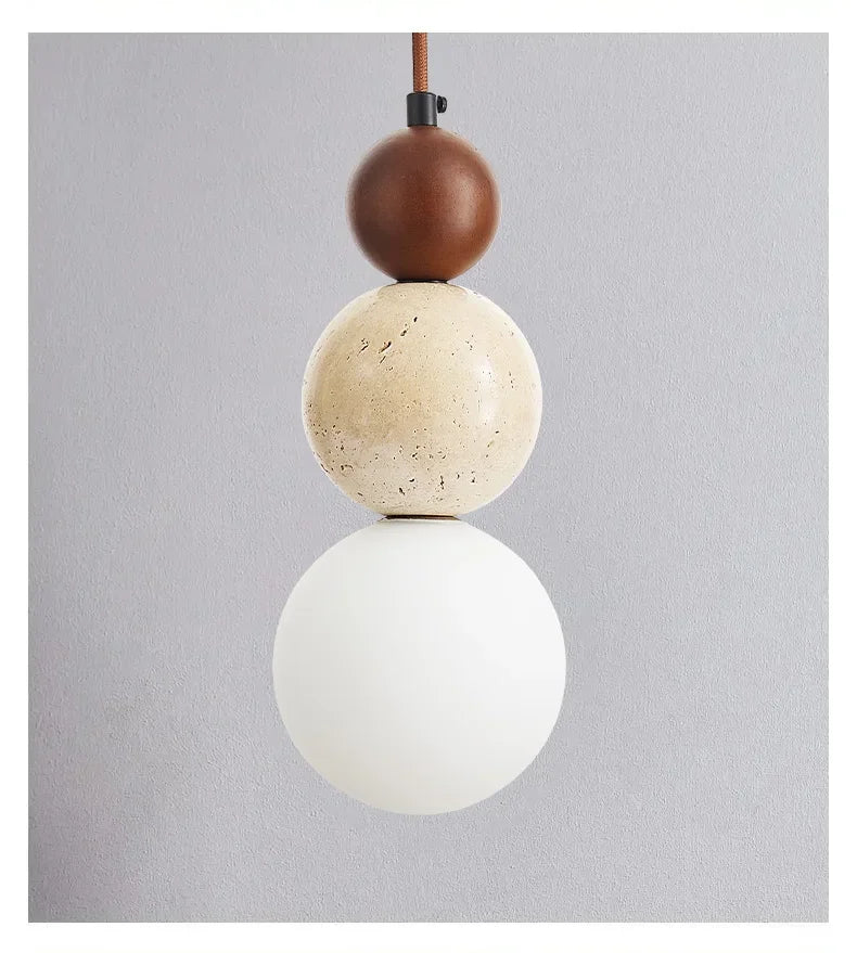 Cream Style Pendant Lamp Bedroom Bedside Led Chandelier