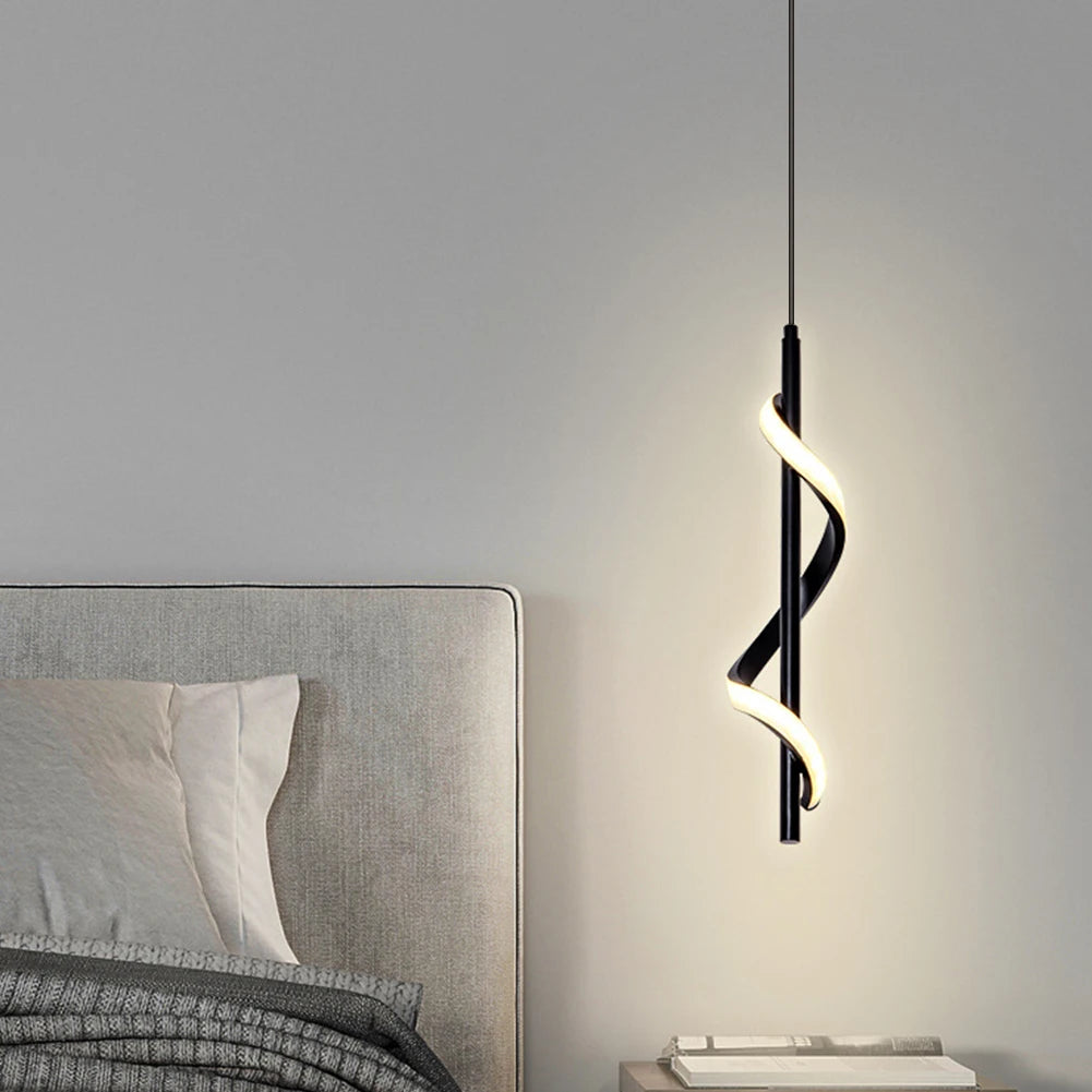 Nordic Spiral Chandelier Minimalist Modern Atmosphere