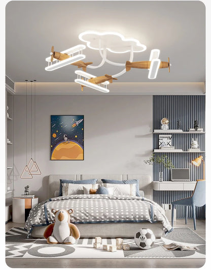 Airplane Lamps Cartoon Plane Chandelier Light for