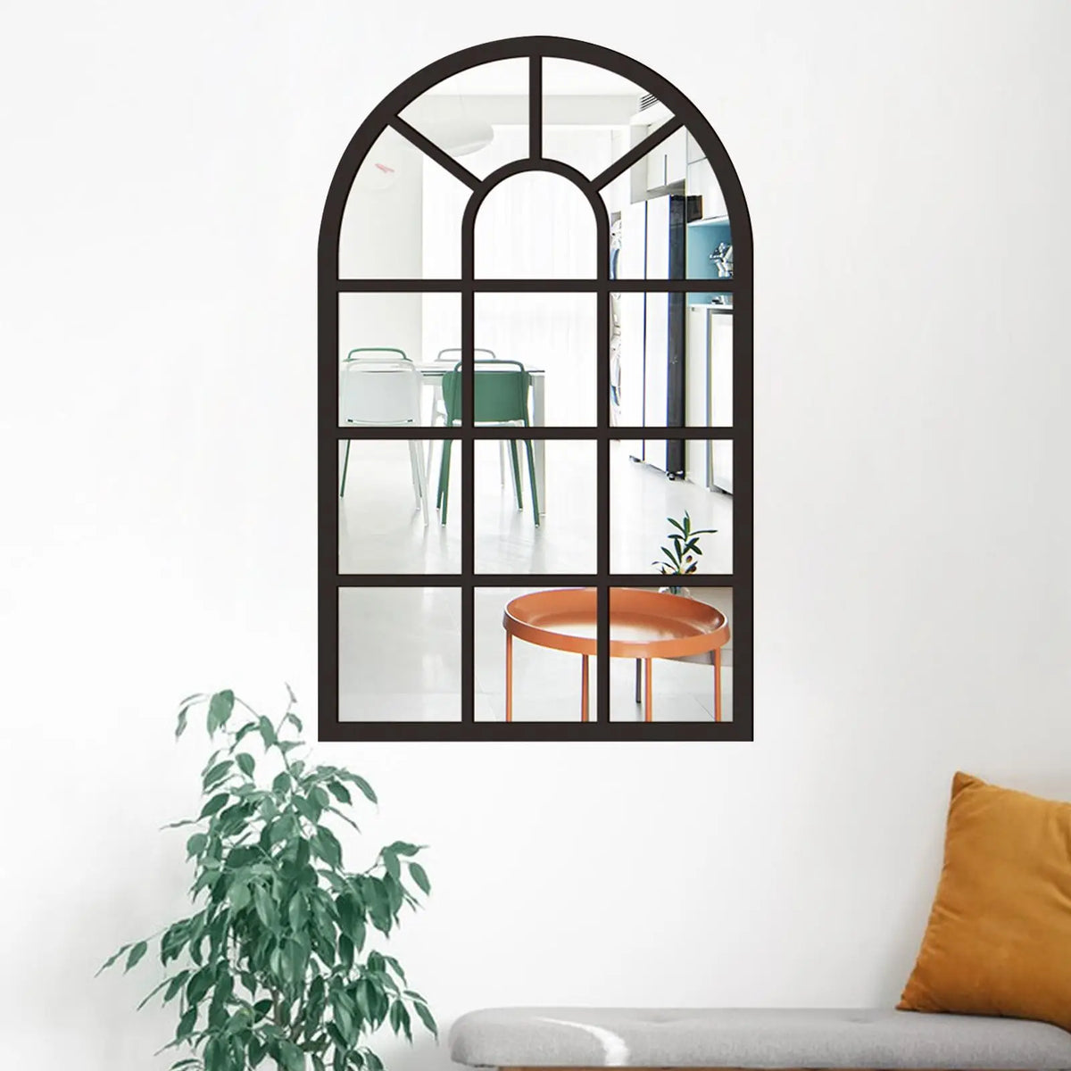 Arched Window Wall Mirror Decorative Mirror Entryway