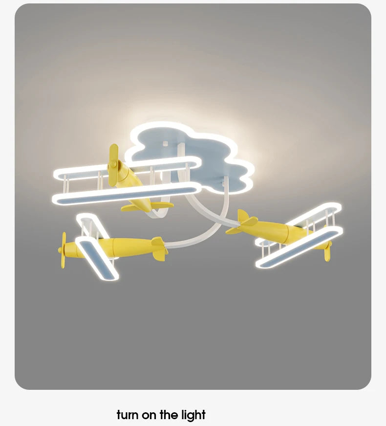 Airplane Lamps Cartoon Plane Chandelier Light for
