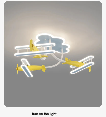 Airplane Lamps Cartoon Plane Chandelier Light for