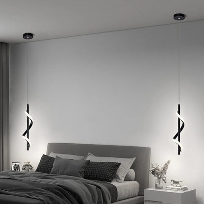Nordic Spiral Chandelier Minimalist Modern Atmosphere
