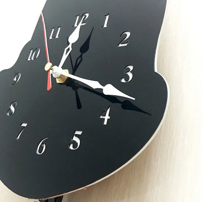 Personality New Diy Clock Living Room Acrylic Wag Tail Dog
