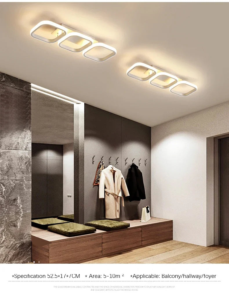 Nordic LED Ceiling Lamp Chandelier for Living Room Corridor