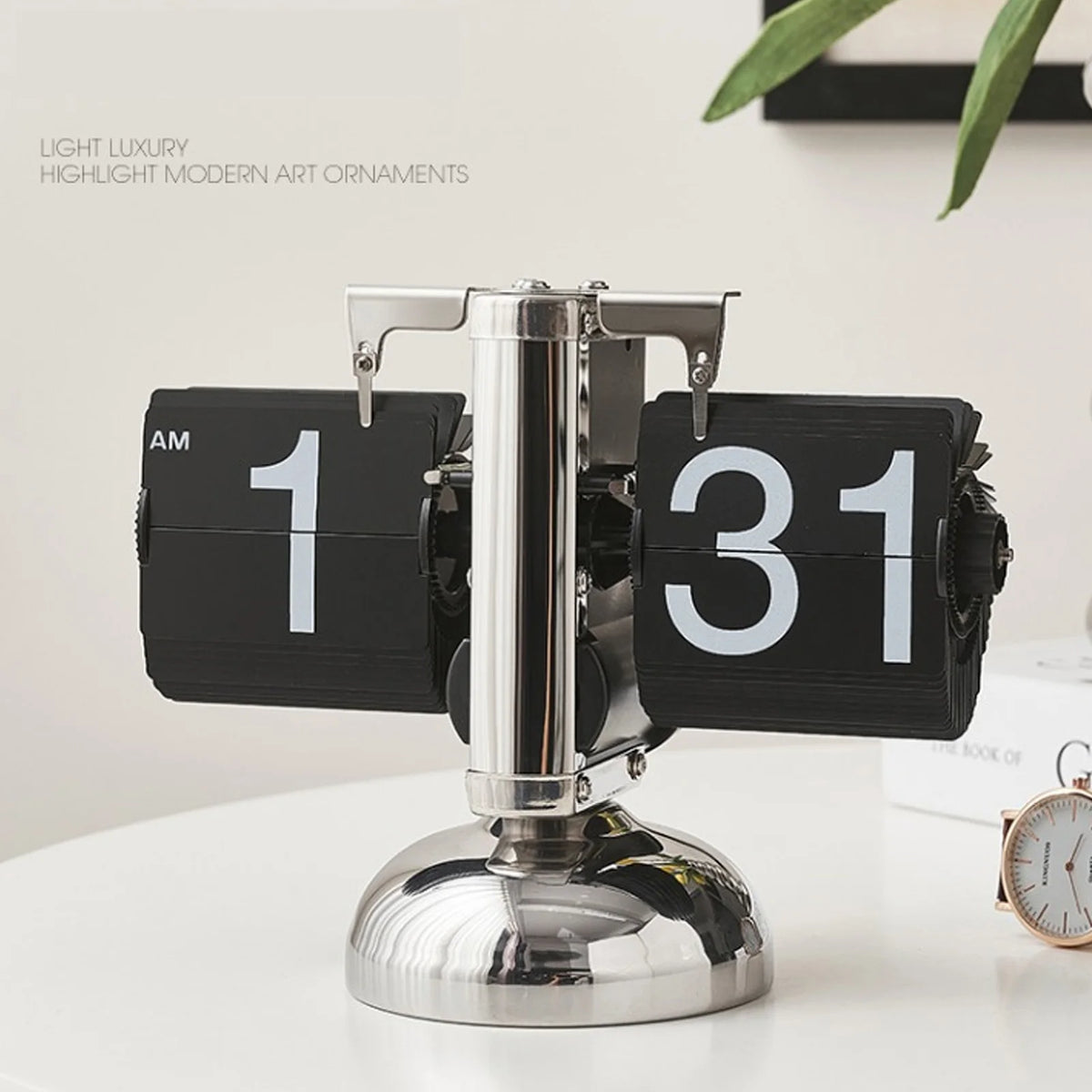 Digital down Clock Retro Minimalist Single Foot Mechanical