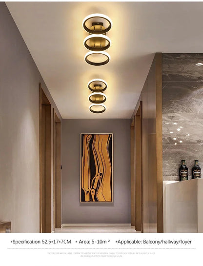 Nordic LED Ceiling Lamp Chandelier for Living Room Corridor
