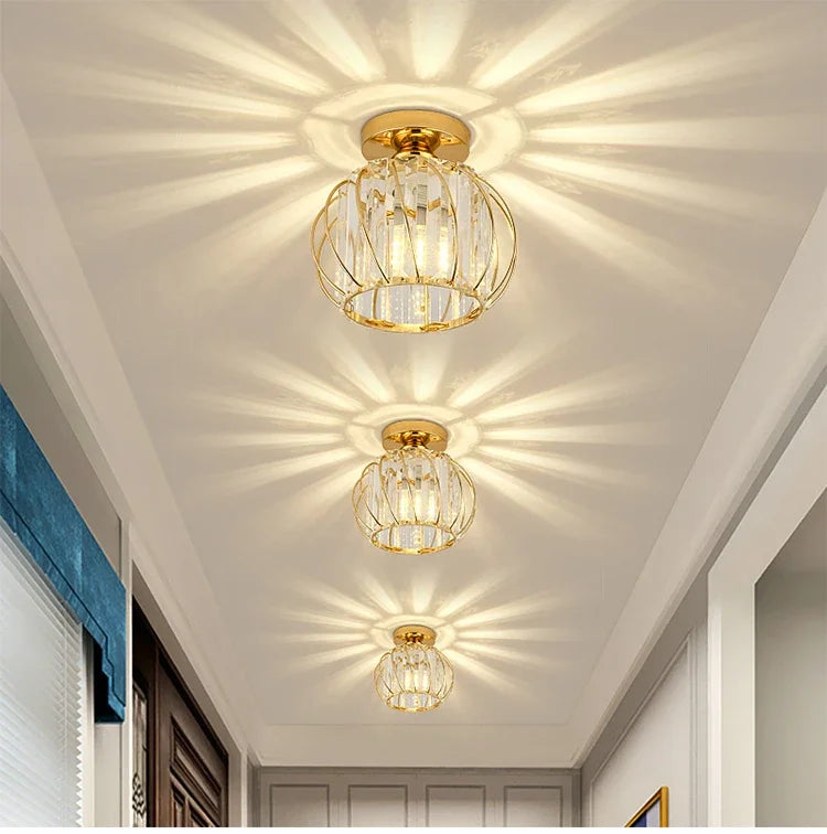 Novelty Design Glass Aisle Ceiling Light Fixtures for