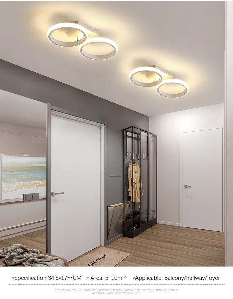 Nordic LED Ceiling Lamp Chandelier for Living Room Corridor