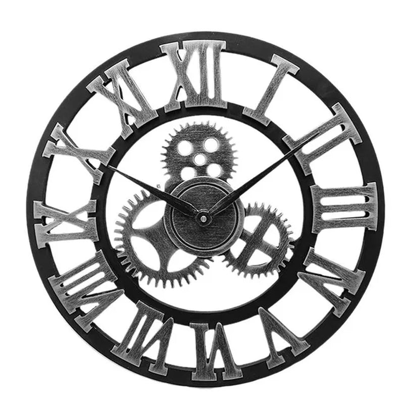 Creative Retro Wall Clock Fashion Wall Clock Decorative Gear Wall Clock Living Room Wall Clock