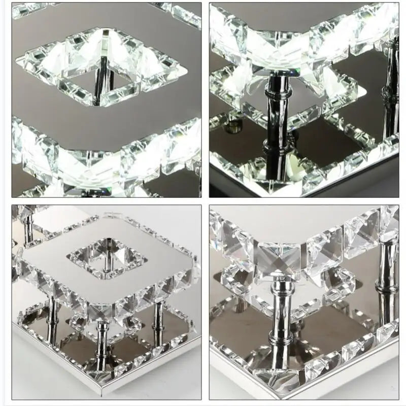 Modern Cool White / Warm Light Chandelier Led Lamps High-Power Crystal Chandelier Led Lustre Light Chandeliers