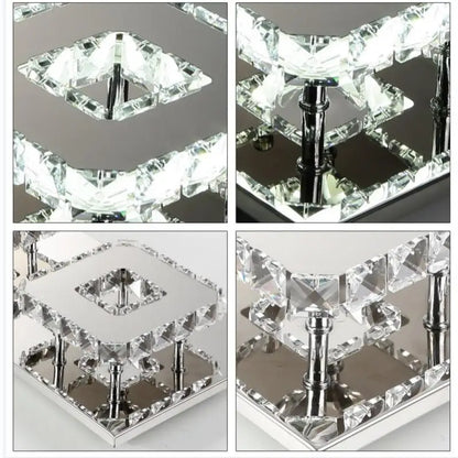 Modern Cool White / Warm Light Chandelier Led Lamps High-Power Crystal Chandelier Led Lustre Light Chandeliers