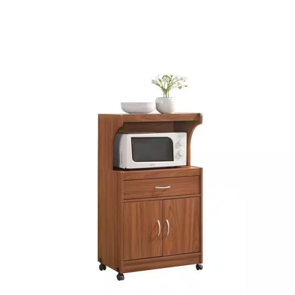 Cherry Microwave Cart with Storage