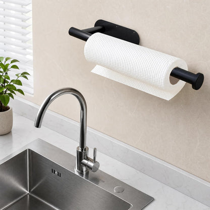 Paper Towel Holder under Cabinet Wall Mount for Kitchen Paper Towel