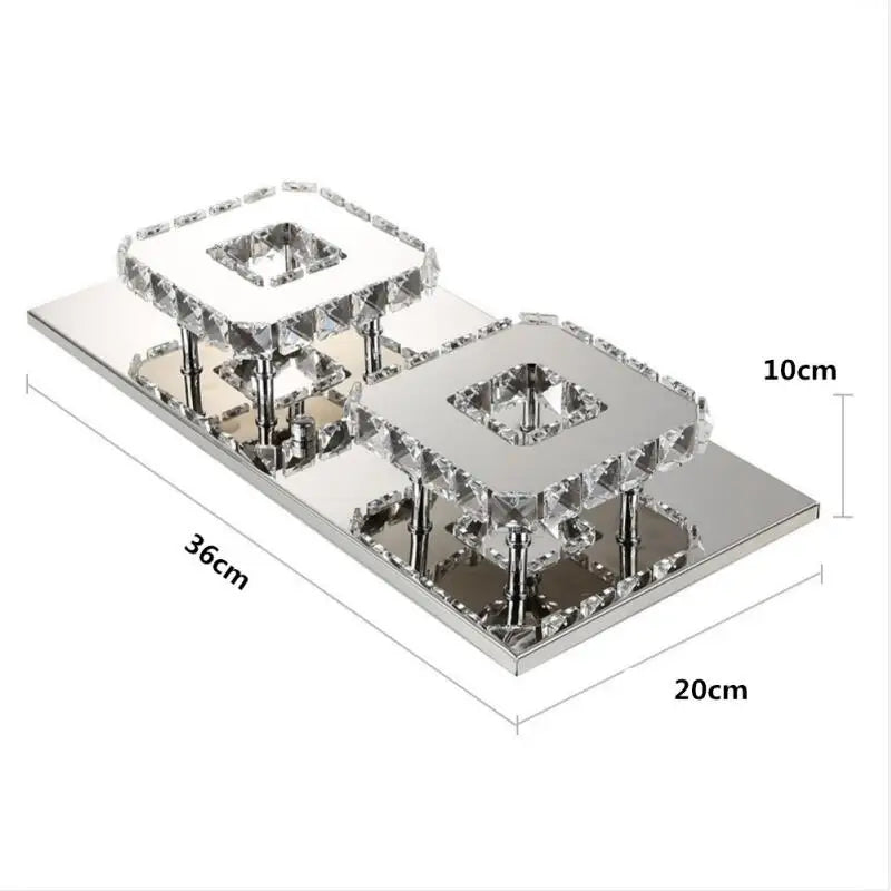 Modern Cool White / Warm Light Chandelier Led Lamps High-Power Crystal Chandelier Led Lustre Light Chandeliers