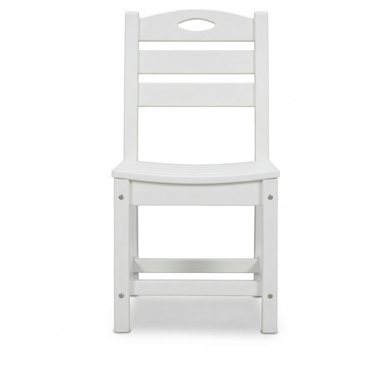 White 3-Piece Outdoor Bistro Set round Table Set Patio