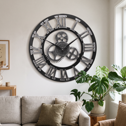 Creative Retro Wall Clock Fashion Wall Clock Decorative in a modern home