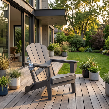 Adirondack Chair, Plastic Adirondack Chairs, HDPE in a modern home