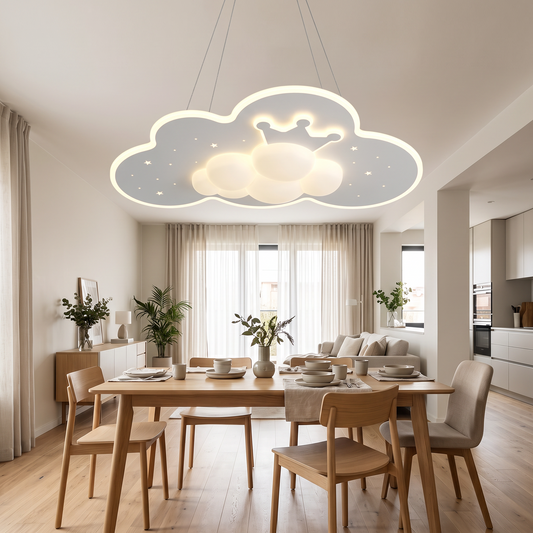 Creative Cloud Bubble LED Ceiling Light Home Decor Bedroom in a modern home