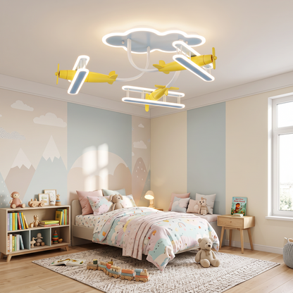 Airplane Lamps Cartoon Plane Chandelier Light for in a modern home